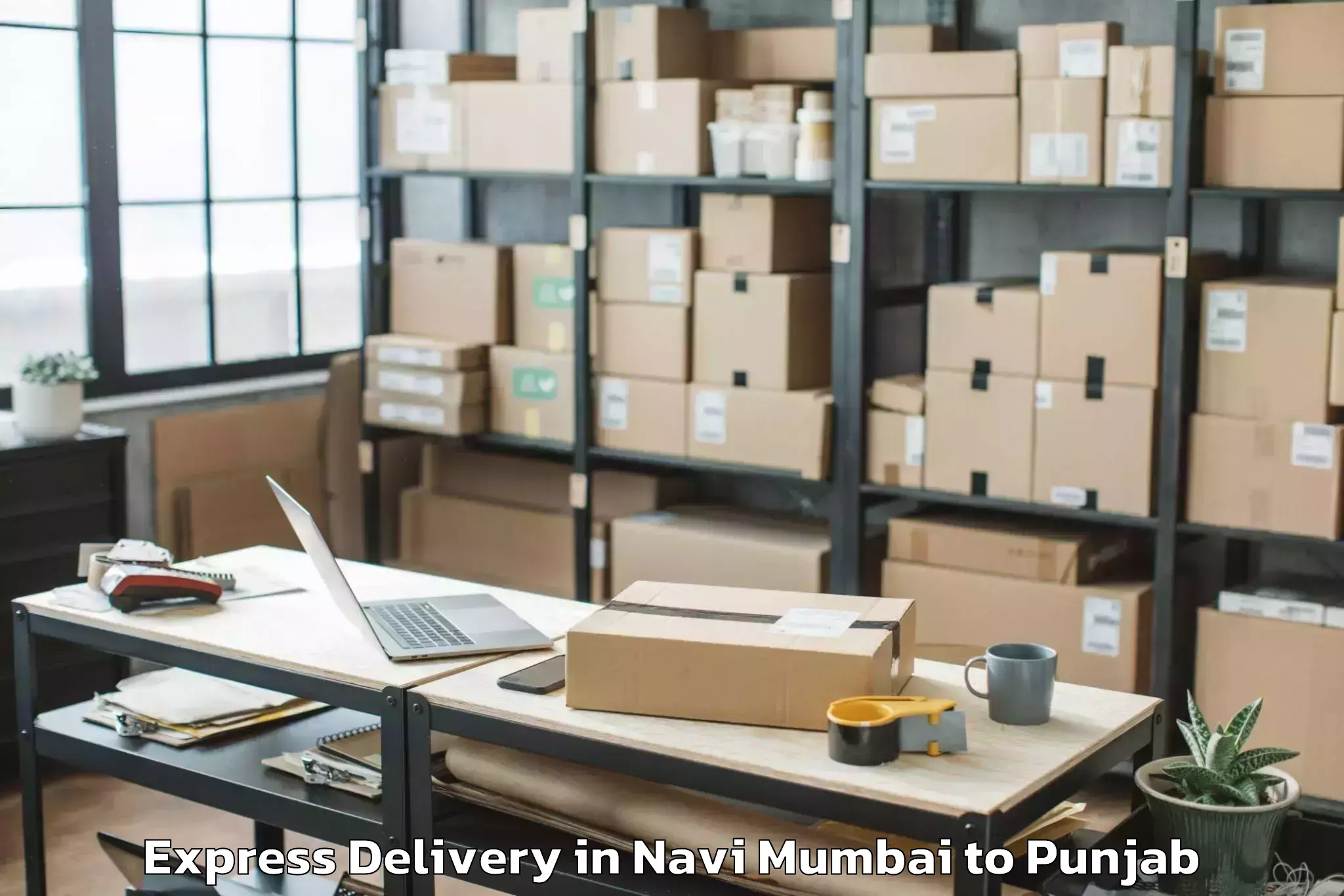 Quality Navi Mumbai to Ludhiana East Express Delivery